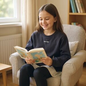 Zara Kids Combination Sweatshirt With Text “ Happy Tuesday “